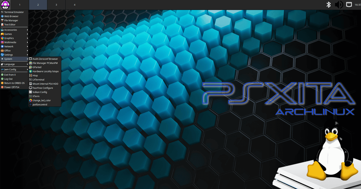 Psxitarch v3 for PS4 with Mesa 22.2.0-devel also comes with Vulkan config app (ACO, LLVM), LED colour changer, TearFree configuration script and more.